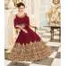 MAROON INDIAN & PAKISTANI BRIDAL WEDDING WEAR ANARKALI SUIT 
