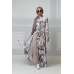 White Floral Printed Designer Maxi Style Abaya