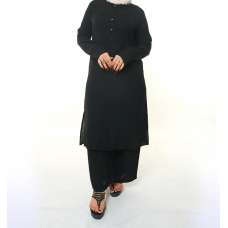 Black Buttoned Co-Ord Outfit Set