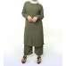 Dark Olive Green Two Piece Modest Co-Ord Outfit