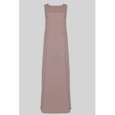 Light Brown Sleeveless Slip Abaya Dress