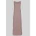 Light Brown Sleeveless Slip Abaya Dress