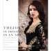 Black Modest Dress Maxi Gown Semi Stitched Party Suit