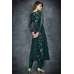Ultramarine Green Floral Printed Frock & Churidar Suit