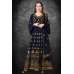 Blue Anarkali Dress Party Wedding Designer Wear