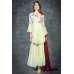 Cream & Maroon Elegant New Pakistani Designer Sharara Suit