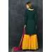 Dark Green & Saffron Yellow Punjabi Gharara Suit 