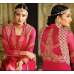 Pink Front Slit Dress Pant Suit Designer Wear