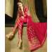 Pink Front Slit Dress Pant Suit Designer Wear
