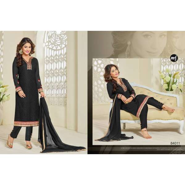 Black Indian Dress Designer Ready to Wear Salwar Suit