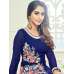 Blue Floral Party Long Dress Anarkali Suit
