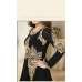 BLACK HEAVY EMBROIDERED FLOOR LENGTH ANARKALI DRESS