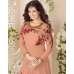 Orange Indian Anarkali Gown 