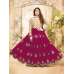 Pink Beige Wedding Anarkali Dress Maxi Gown