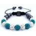NEW MULTI-COLOURED CRYSTAL SWAROVSKI BALL BRACELET (17 DIFFFERENT COLOURS To choose from)