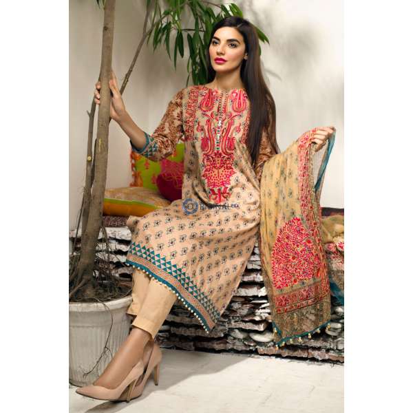 Z KHAADI F15527B PAKISTANI SALWAR KAMEEZ SUIT [ Replica ]