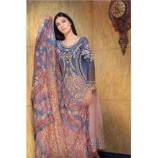 SANOBAR 2024 PINK AND BLUE PREMIUM GEORGETTE PAKISTANI STYLE SUIT