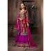 4304 RED AND PINK "CELEBRITY ISSUE” FLOOR LENGTH EMBROIDERED ANARKALI SUIT