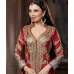4304 RED AND PINK "CELEBRITY ISSUE” FLOOR LENGTH EMBROIDERED ANARKALI SUIT