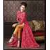 4711 RED AND YELLOW CHENAB DESIGNER EMBROIDRED ANARKALI SUIT 