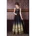 4712 BLACK CHENAB DESIGNER EMBROIDRED ANARKALI SUIT 