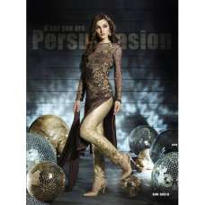 D5002-B Brown Dreamz Designer Dress
