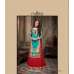 MA2210 Red and Blue Green Maskeen Maisha Crush Bridal Lengha