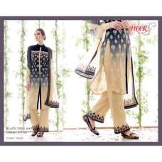 Black Cream Indian Designer Wear Party Suit