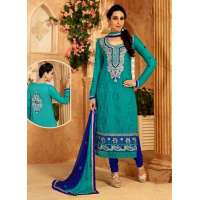 Sea Green KARISHMA GEORGETTE LONG LENGTH STRAIGHT SUITS