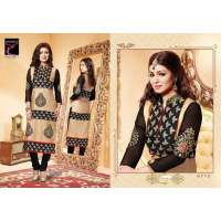 Golden and Black AYESHA TAKIA "BEGUM" PARTY WEAR SHALWAR KAMEEZ 