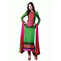 Green Flash AAFREEN PARTY WEAR GEORGETTE CHURIDAR SHALWAR SUIT