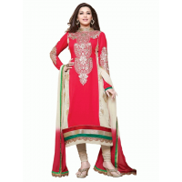 Red Designer Salwar Kameez Party Suit