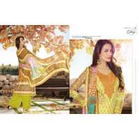 Yellow Malaika Arora Khan Lawn Summer wear Salwar Kameez