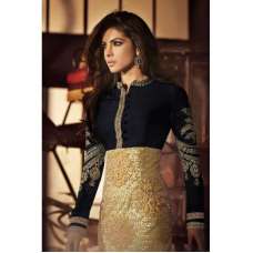 Gold and Black Priyanka Chopra HEROINE Designer Dress