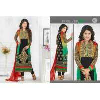 Black HEENARI PARTY WEAR GEORGETTE SHALWAR SUIT