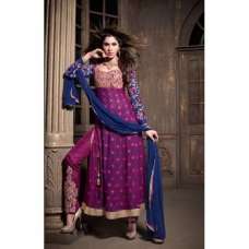 MA2110 Purple DEBONAIR WITH MASKEEN WEDDING WEAR DESIGNER DRESS