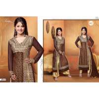 Iced Coffee Brown HASEENA 2 PARTY WEAR SHALWAR KAMEEZ 