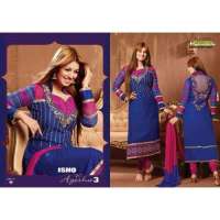 Blue and Pink Salwar Kameez