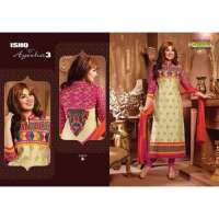 Cream and Pink AYESHA TAKIA PARTY WEAR ISHQ-E-AYESHA 3 SHALWAR KAMEEZ