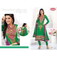 Green Flash and Purple KRITI SANON SUAVE DESIGNER WEAR ANARKALI