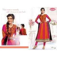 Pink and Orange KRITI SANON SUAVE DESIGNER WEAR ANARKALI