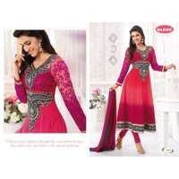 Pink KRITI SANON SUAVE DESIGNER WEAR ANARKALI