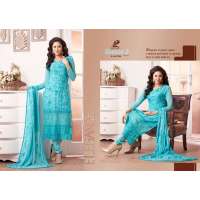 Blue ZEENAT 2 CASUAL WEAR CHIFFON SALWAR SUIT
