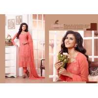Peach ZEENAT 2 CASUAL WEAR CHIFFON SALWAR SUIT