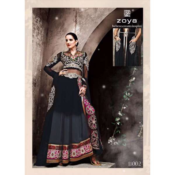 Black Zoya Dress Indian Party Suit