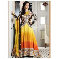 Black and Yellow  AYESHA TAKIA "HUSAN" WEDDING WEAR DESIGNER DRESS
