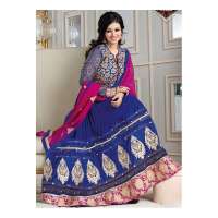 Dark Blue AYESHA TAKIA "HUSAN" WEDDING WEAR DESIGNER DRESS