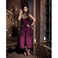 M2002 Purple SENORA BY MASKEEN WEDDING WEAR SALWAR SUIT