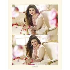 SLK2852 - Pink and White Kaseesh Silkina Royal Crepe 3 Salwar Kameez Suit