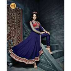 Gorgeous Blue Evening Gown Anarkali Party Wear